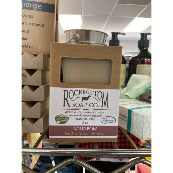 Rockbottom Soap Co. Bourbon Handmade Goat Milk Soap 5 Oz - Picture 1 of 1